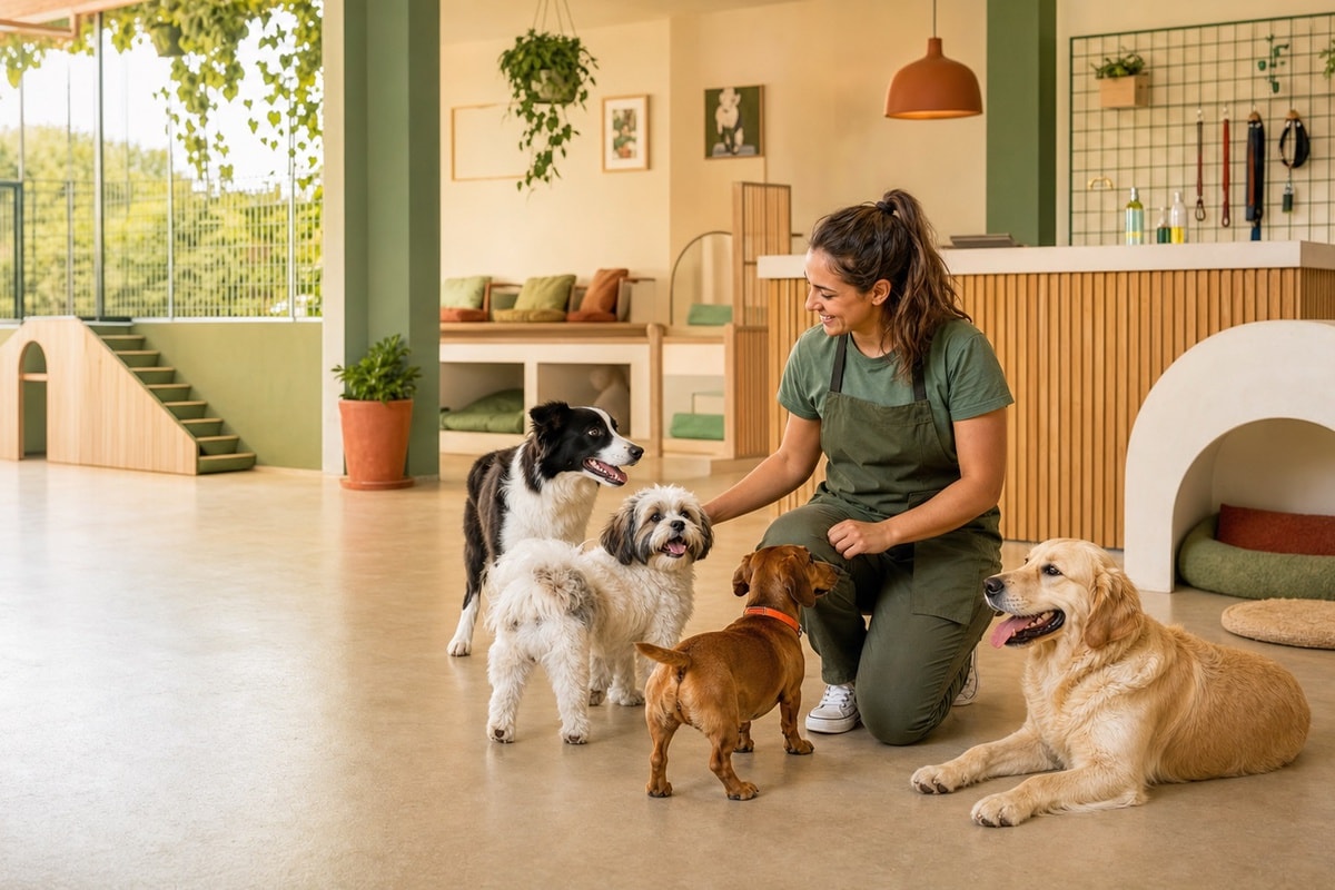 Trabalhar em creche e hotel pet: funções, competências e rotina